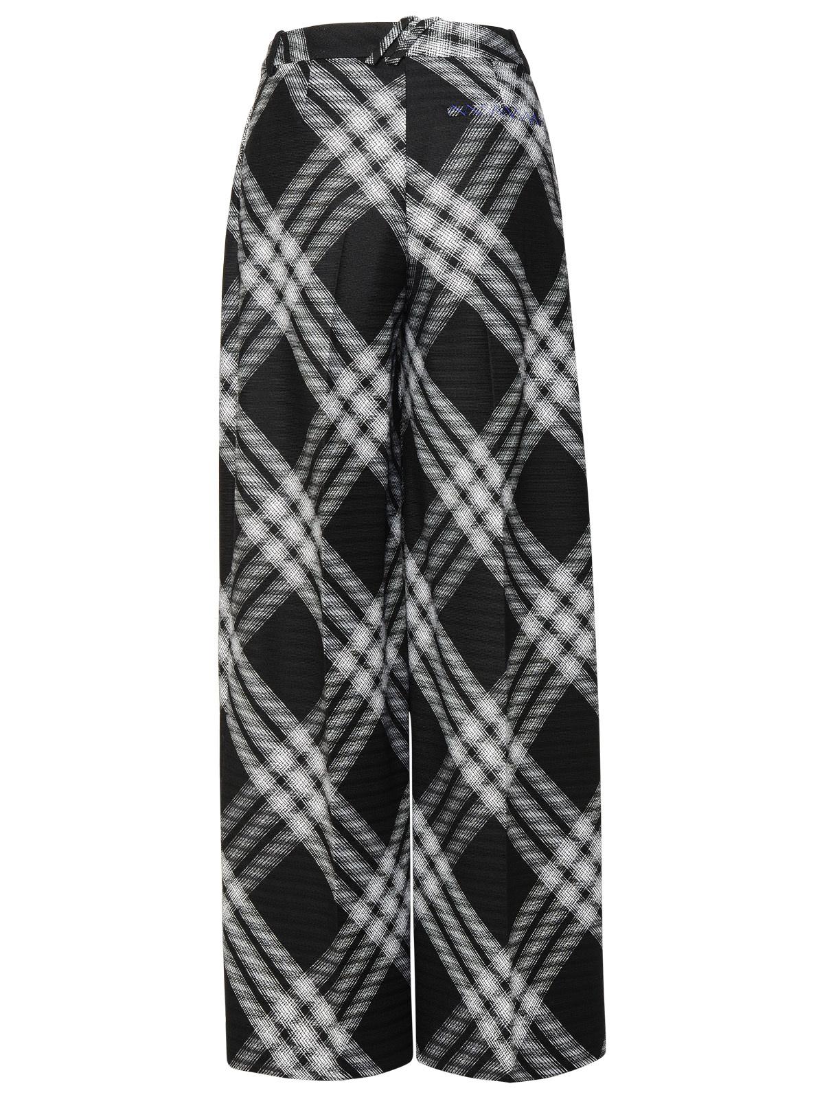 Burberry Black Wool Pants Woman