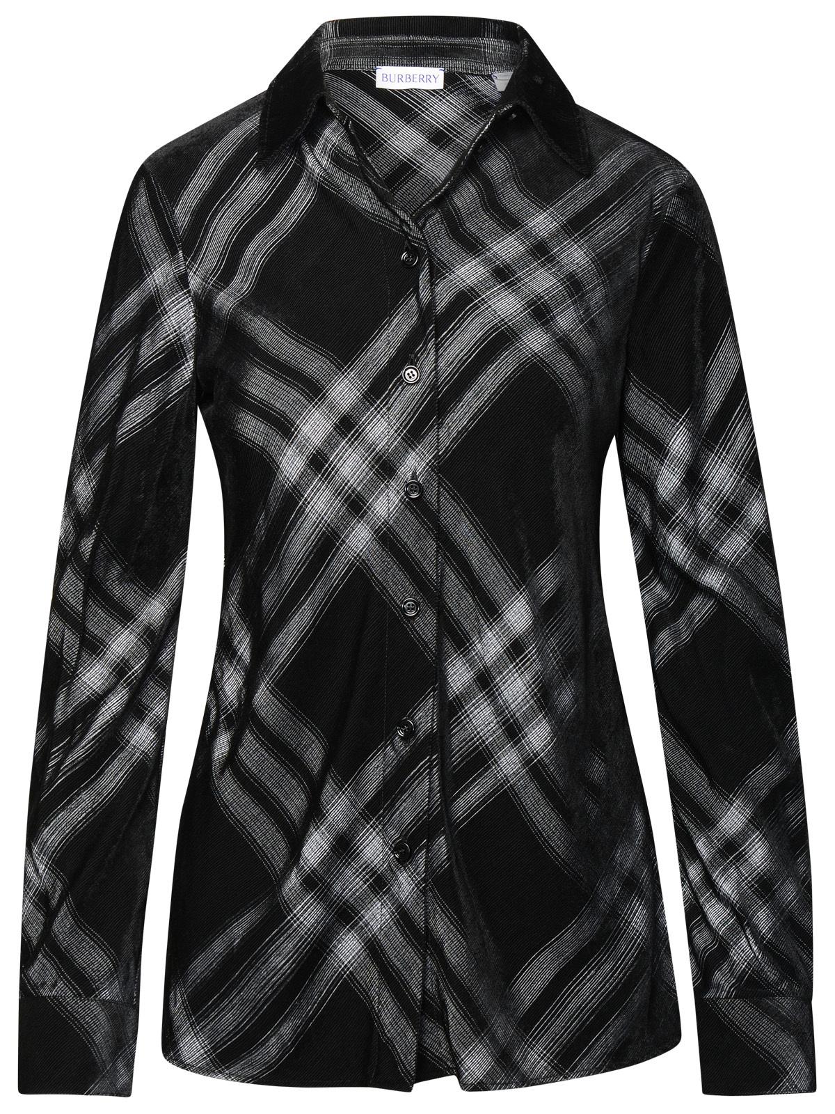 Burberry Black Viscose Shirt Woman