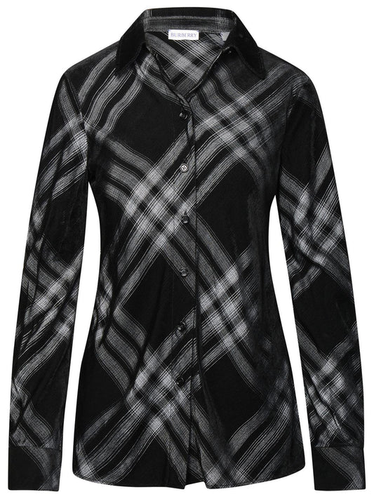 Burberry Black Viscose Shirt Woman