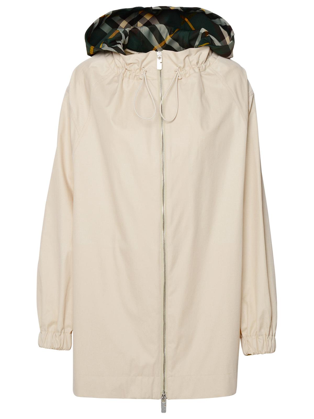 Burberry Beige Cotton Trench Coat Woman