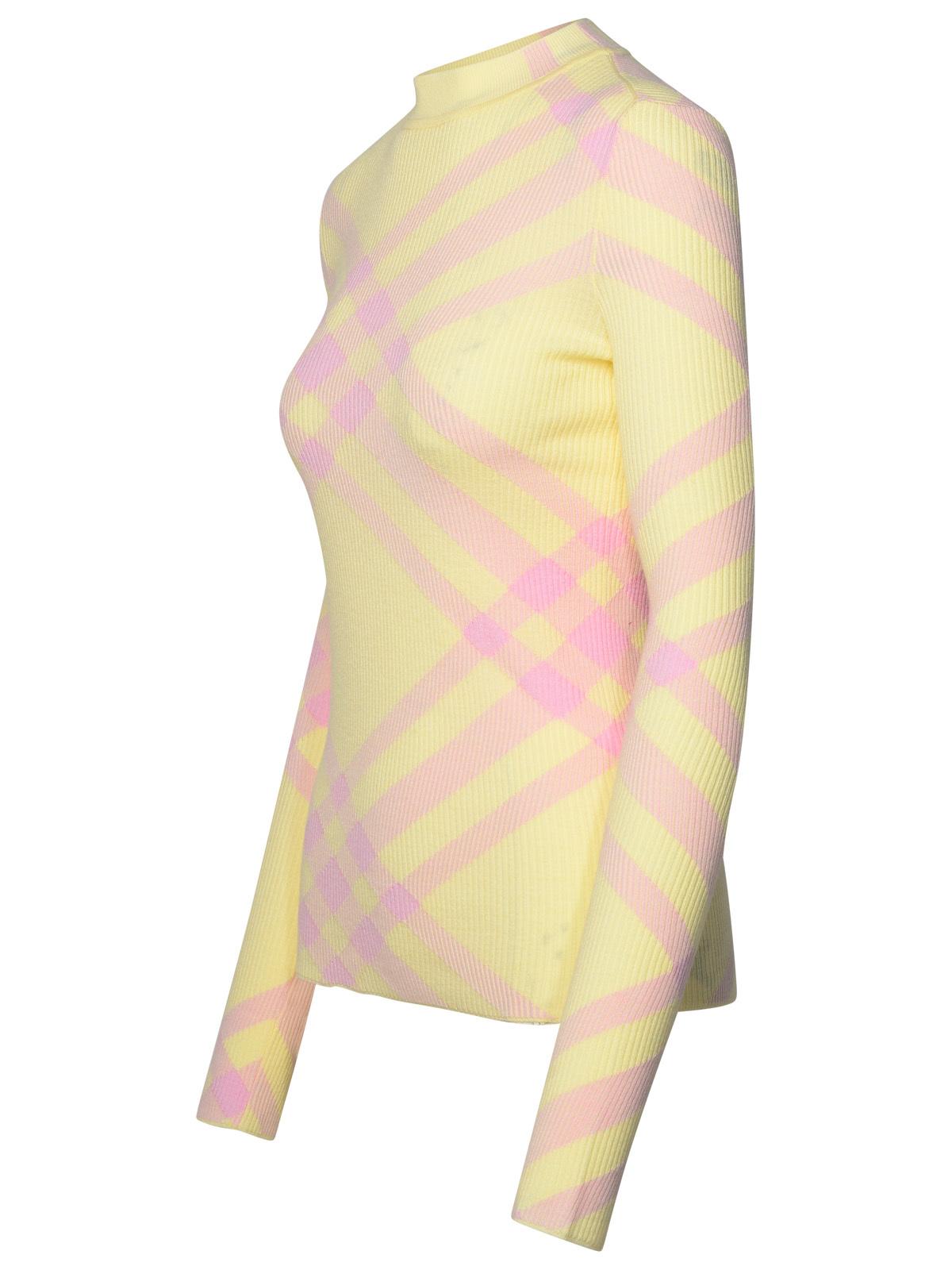 Burberry Cream Wool Blend Sweater Woman