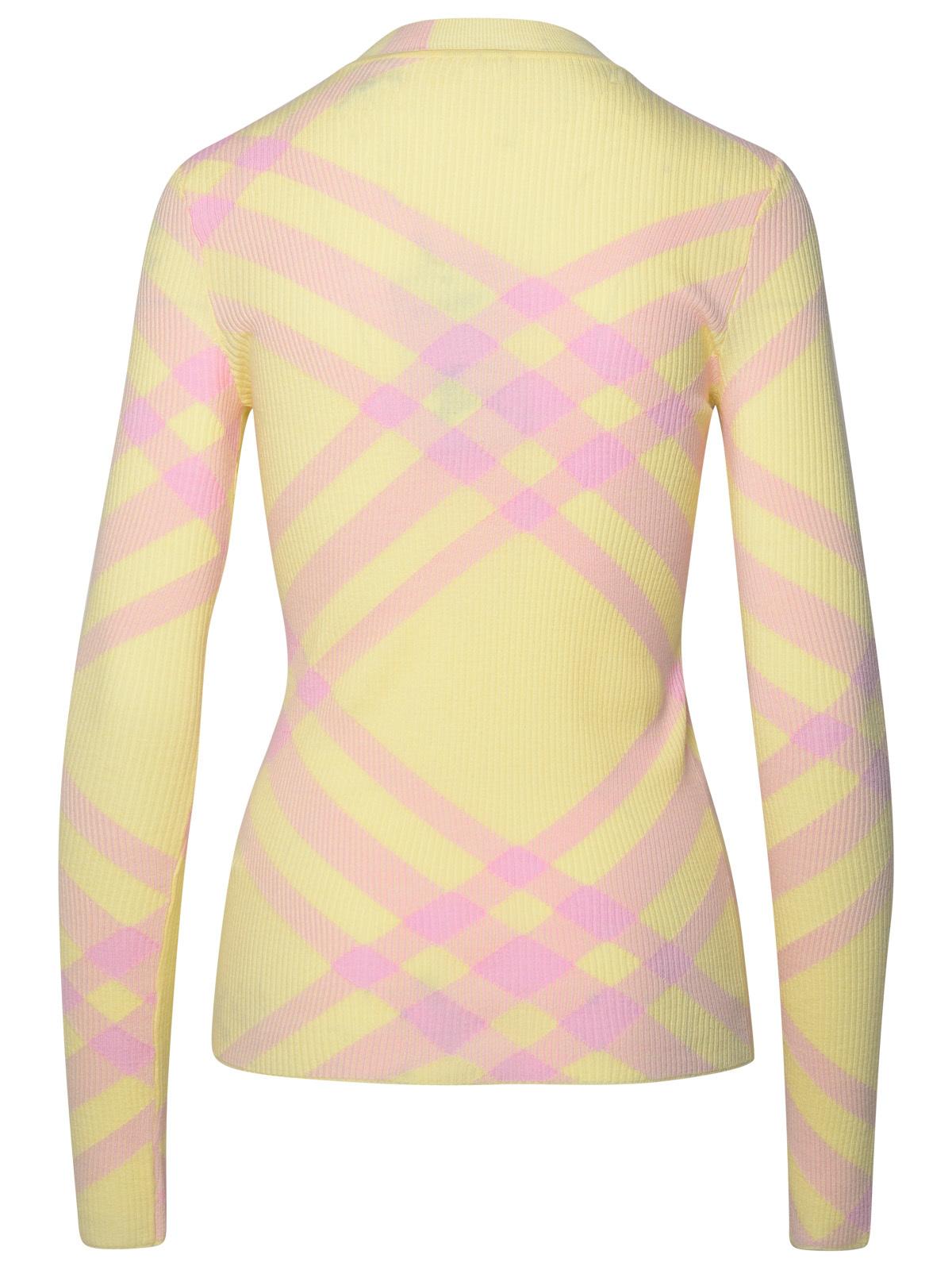 Burberry Cream Wool Blend Sweater Woman