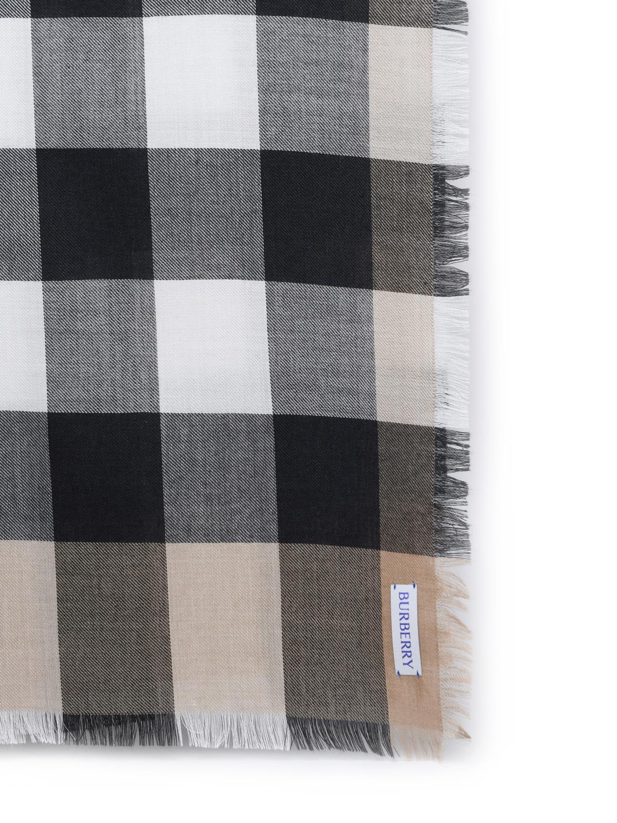 Burberry Beige Cashmere Blend Scarf Man