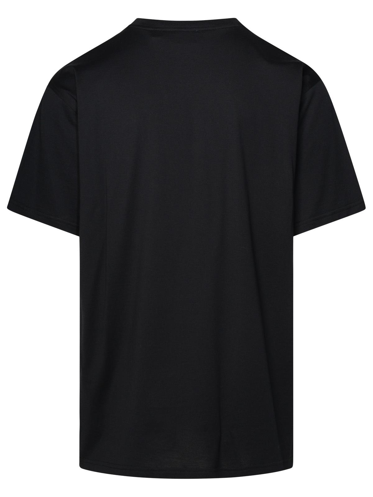 Burberry Black Cotton T-Shirt Man