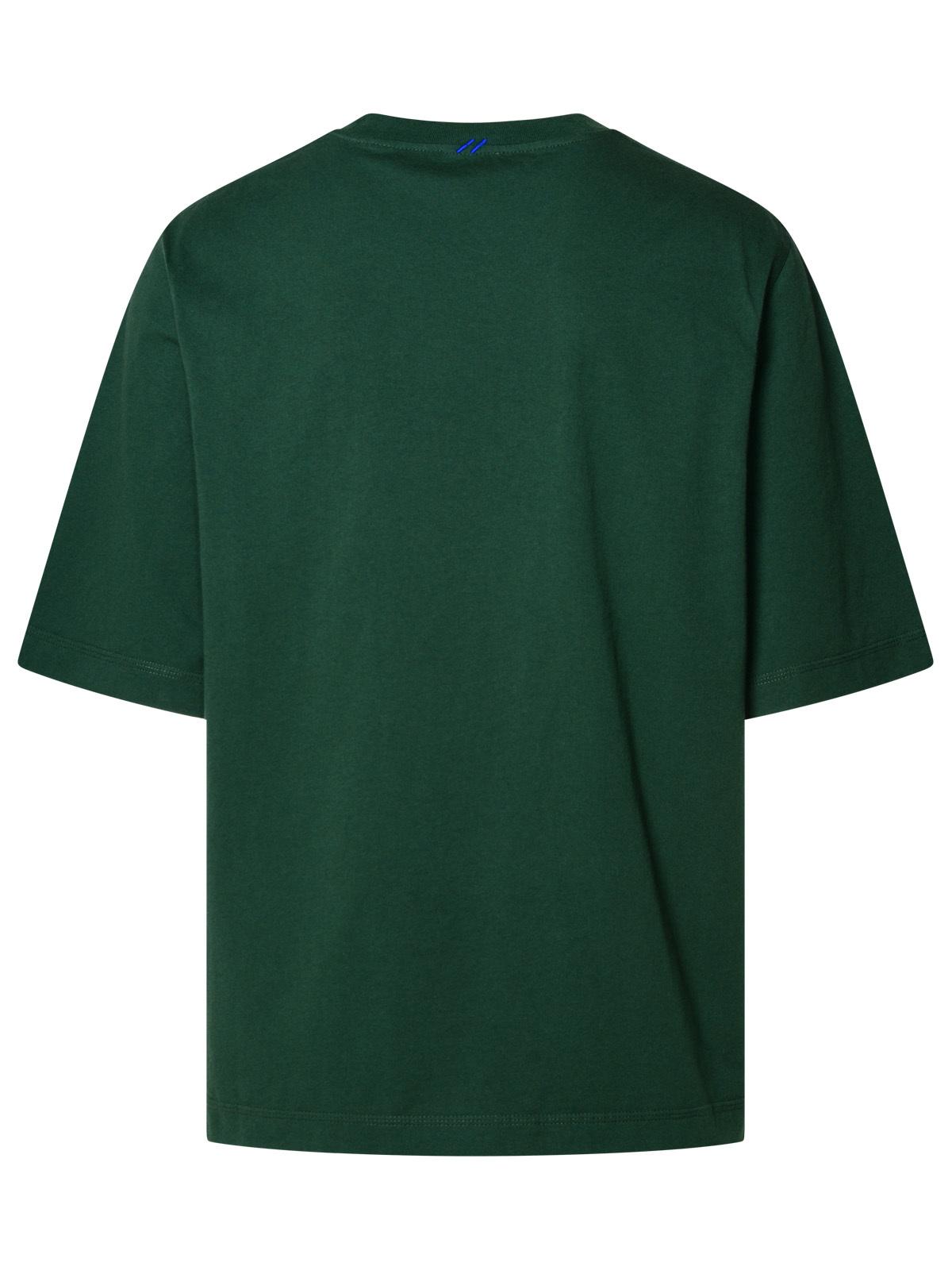 Burberry Green Cotton T-Shirt Man
