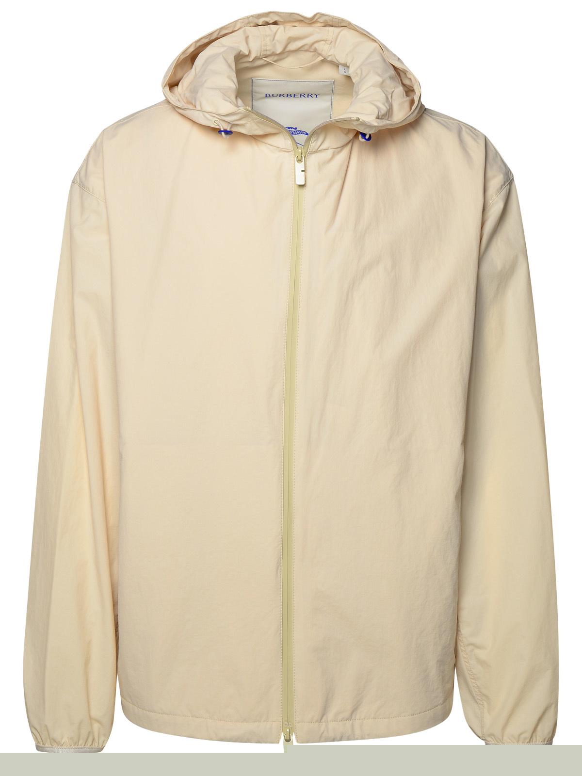 Burberry Cream Nylon Jacket Man