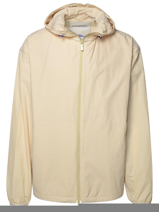 Burberry Cream Nylon Jacket Man