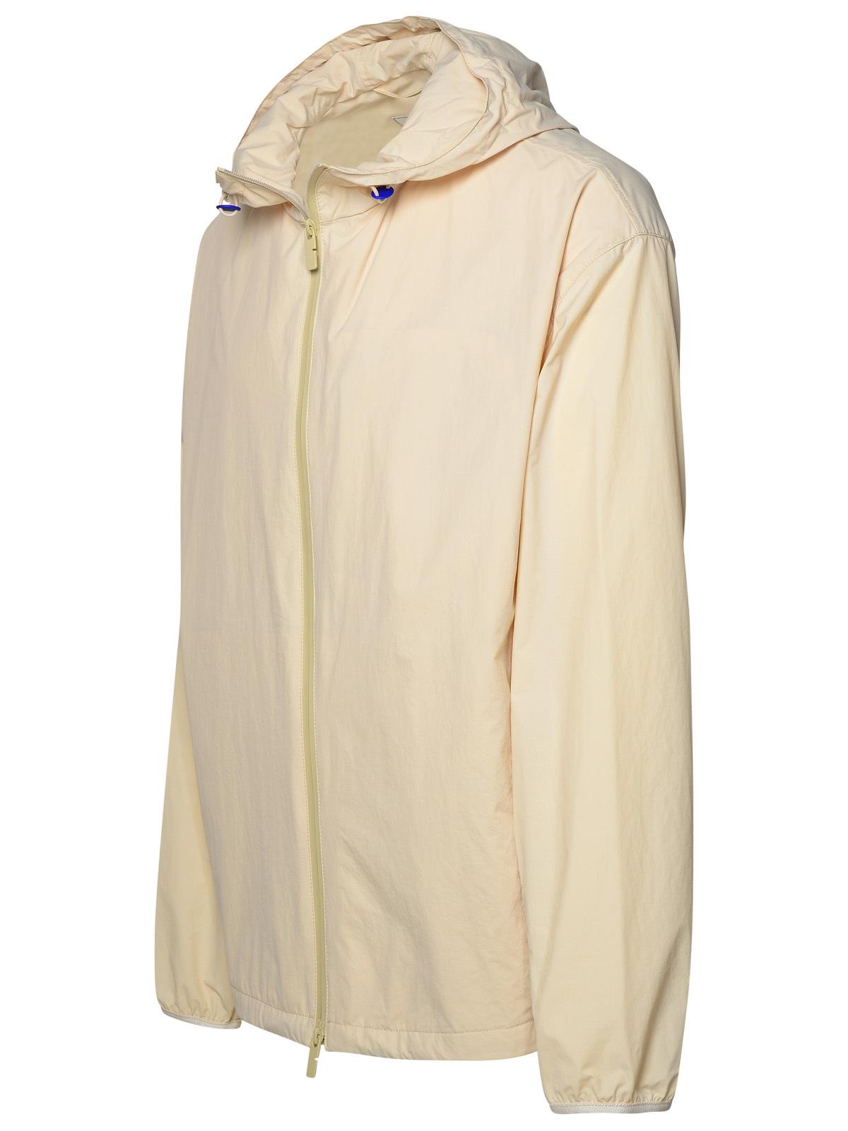 Burberry Cream Nylon Jacket Man