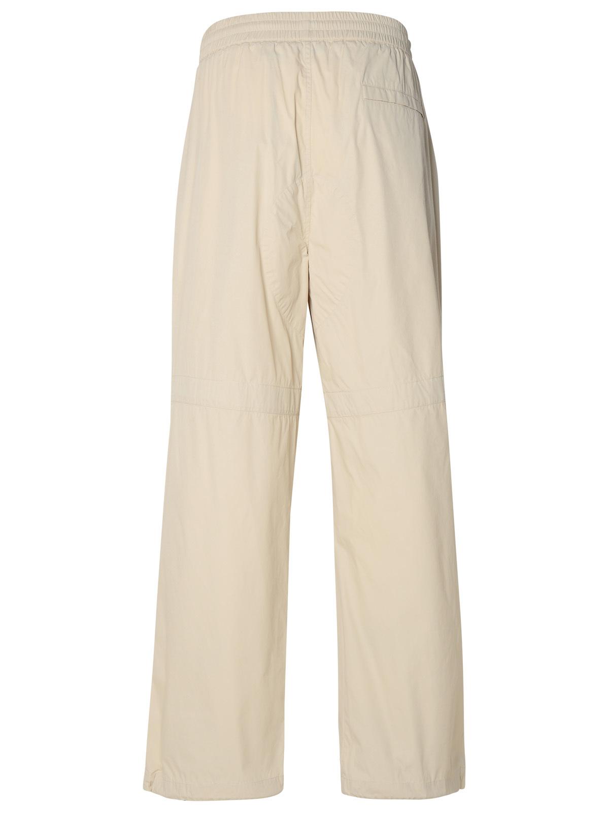 Burberry Beige Cotton Blend Trousers Man