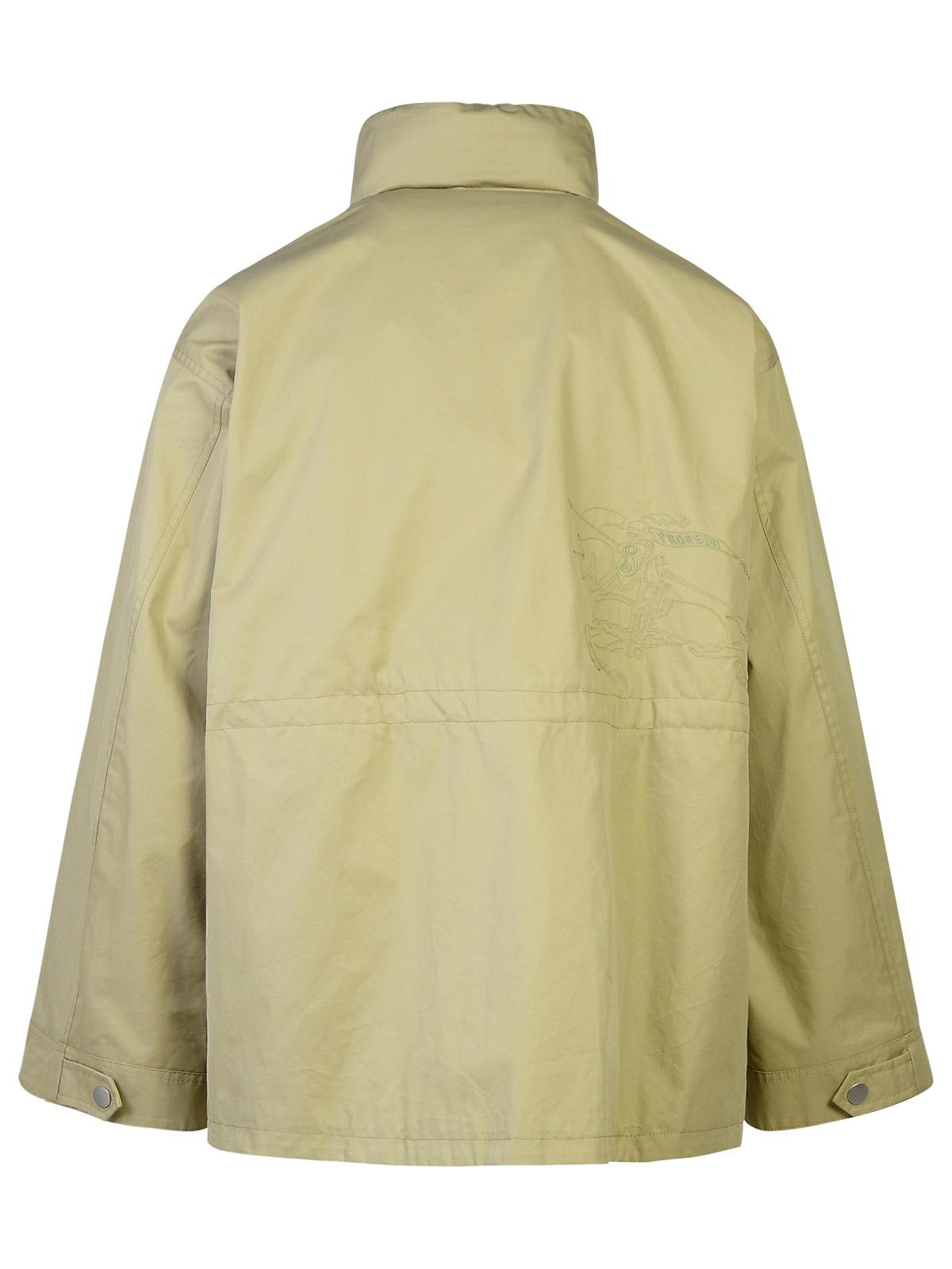 Burberry Beige Cotton Parka Man