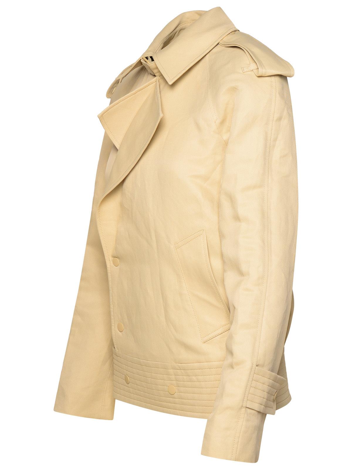 Burberry Beige Paper-Fibre Blend Jacket Woman