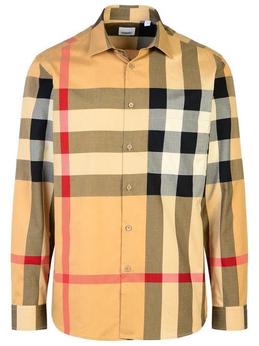 Burberry 'Summerton' Beige Cotton Shirt Man