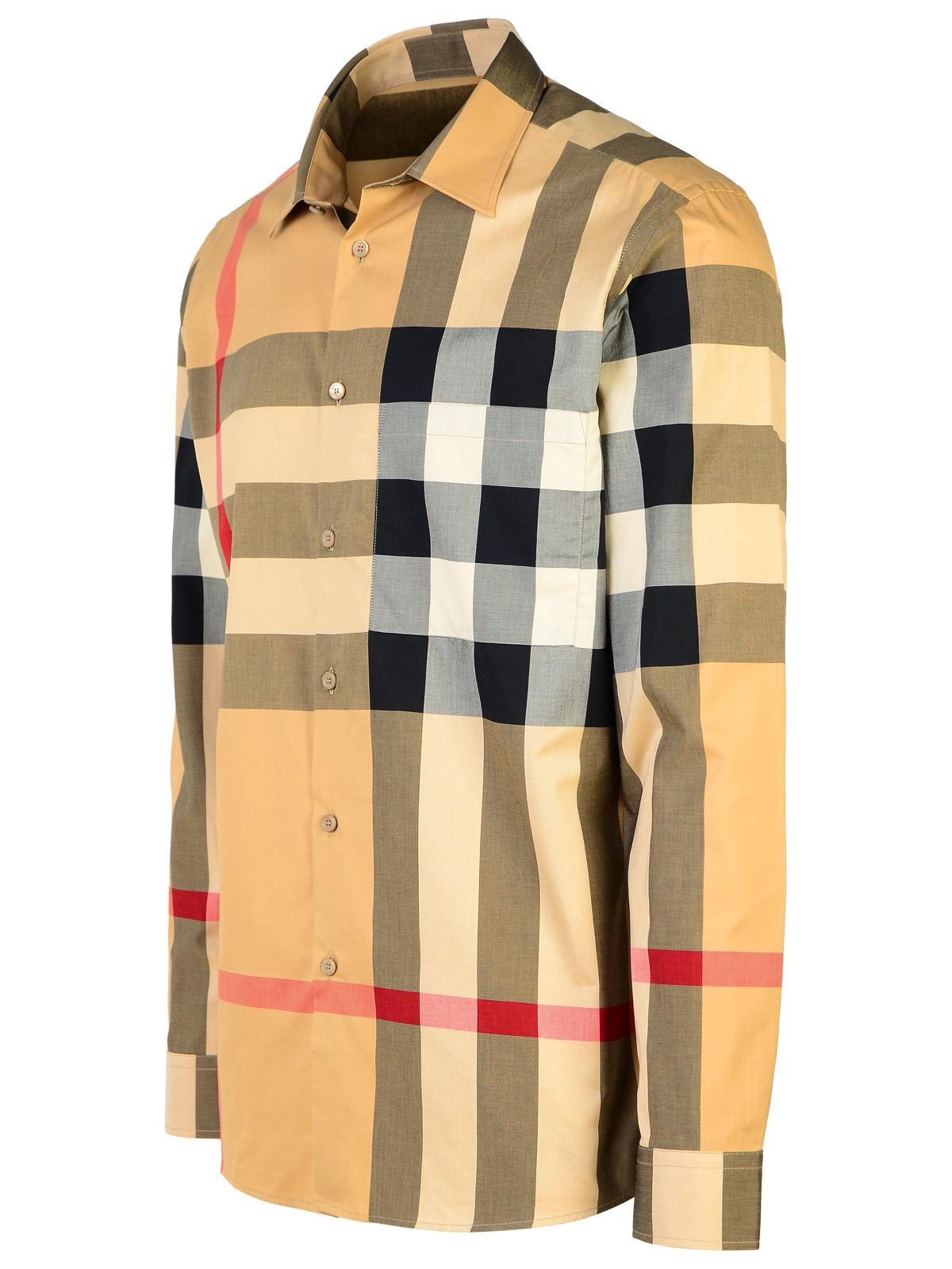 Burberry 'Summerton' Beige Cotton Shirt Man