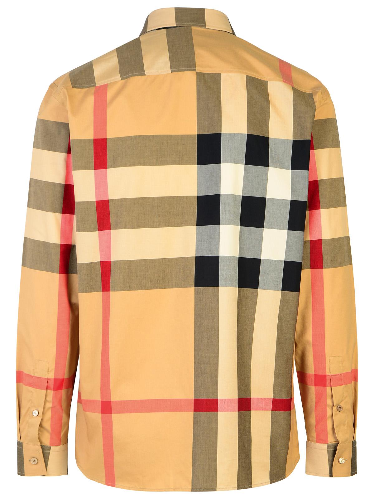 Burberry 'Summerton' Beige Cotton Shirt Man