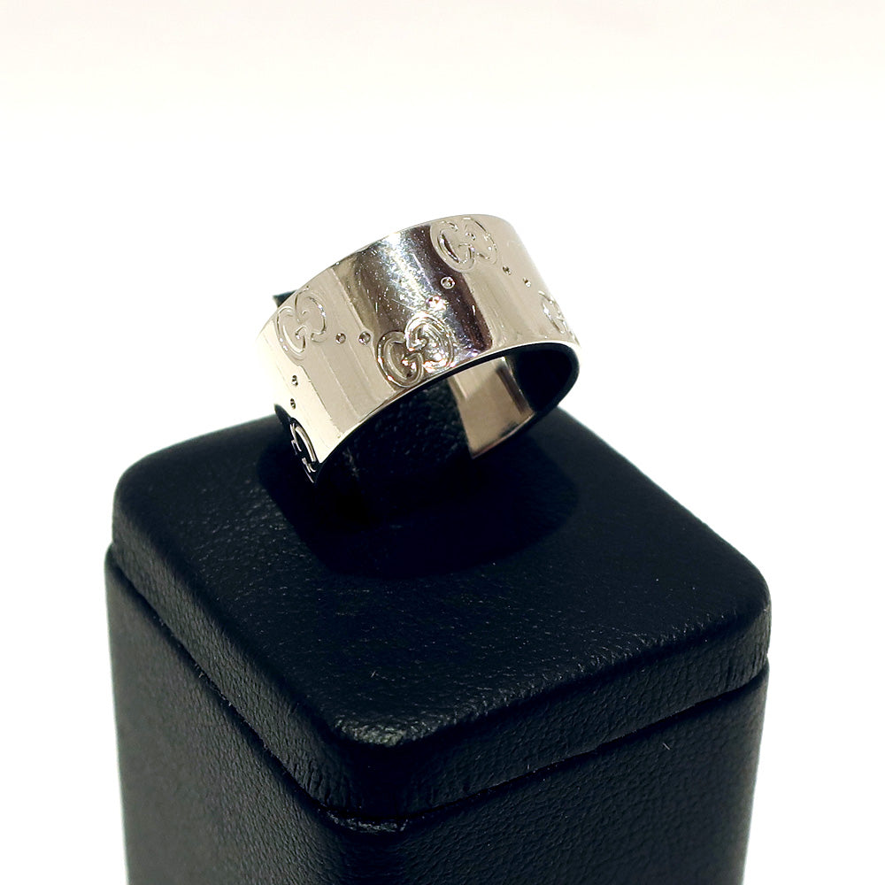 Gucci 750WG 7.5 . about 7.7g White G K18 Ring Jewelry