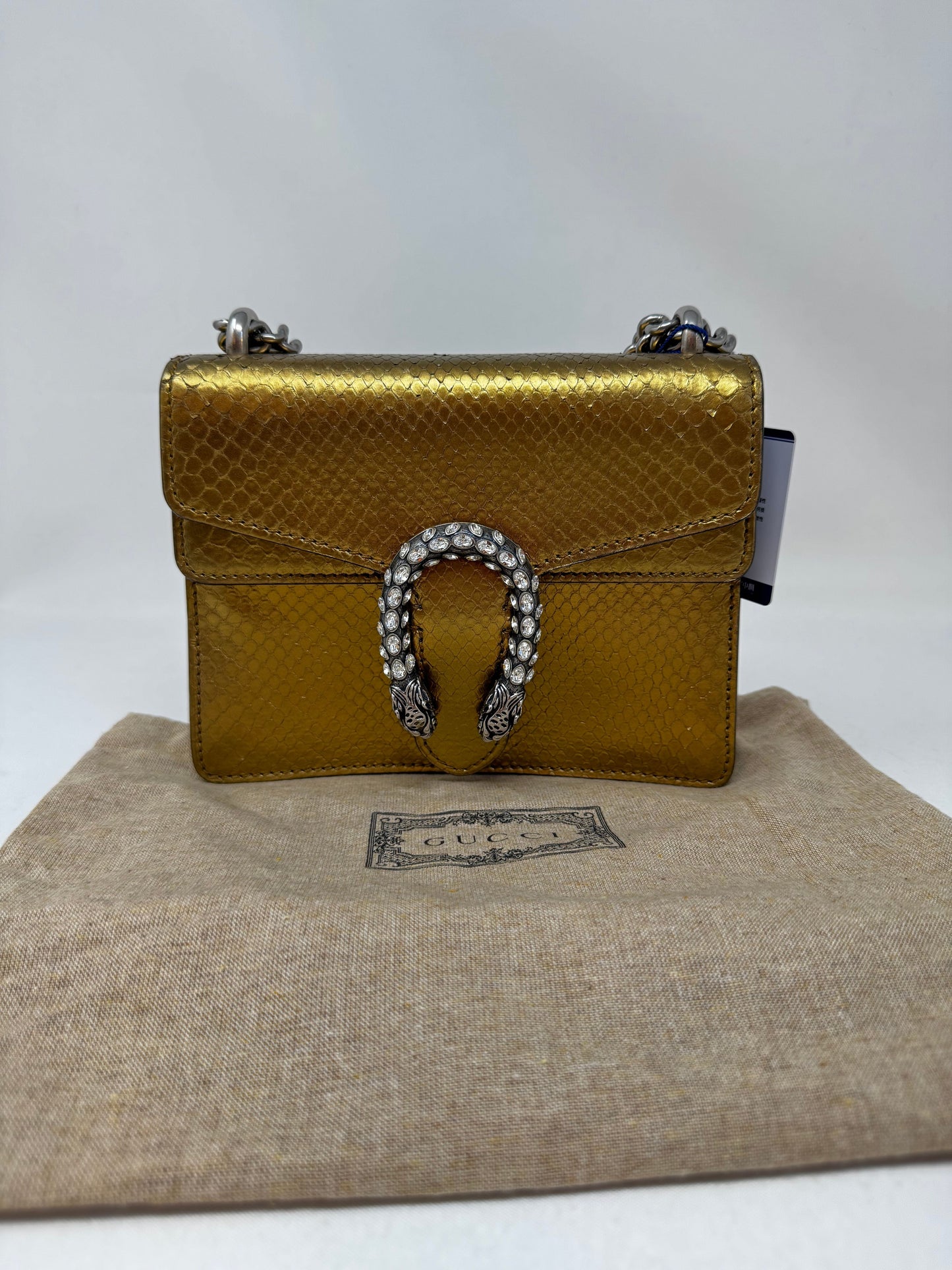 Gucci Python Mini Dionysus Bag - Gold Shoulder Bags, Handbags B-