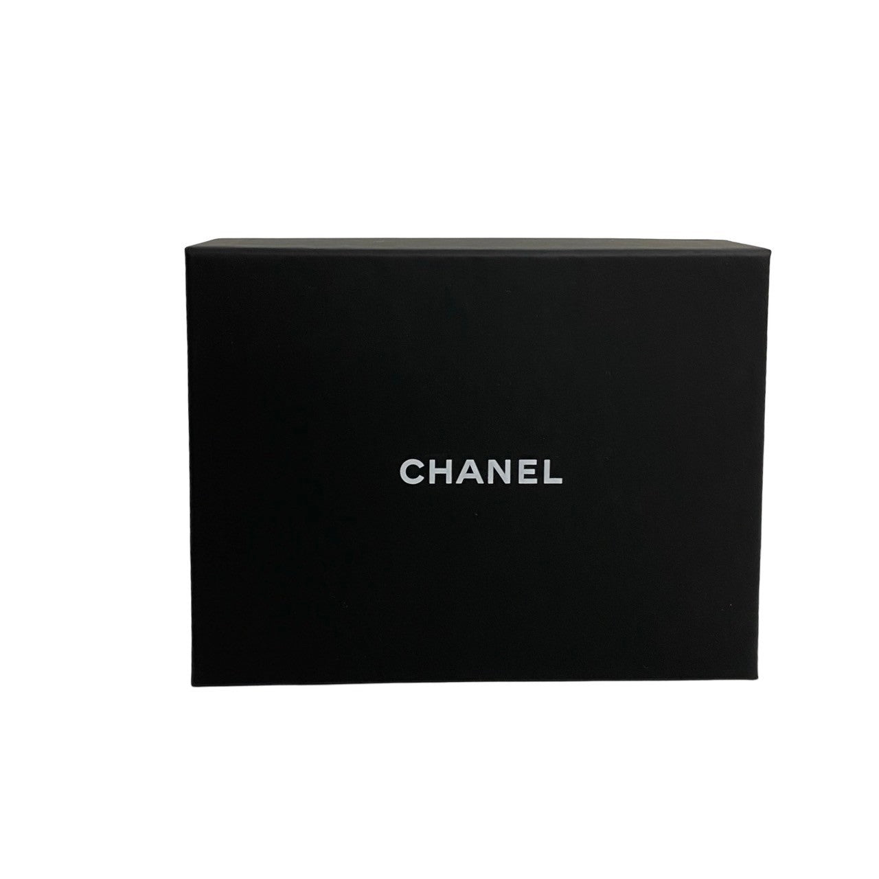 CHANEL Tri-fold wallet leather beige Caviar skin