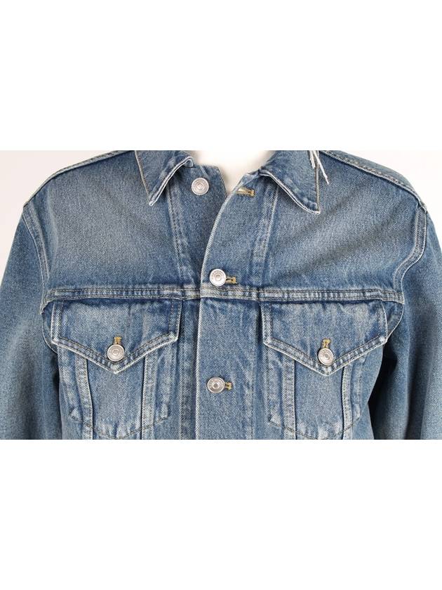 Luxury Balenciaga  wave logo denim jacket 46