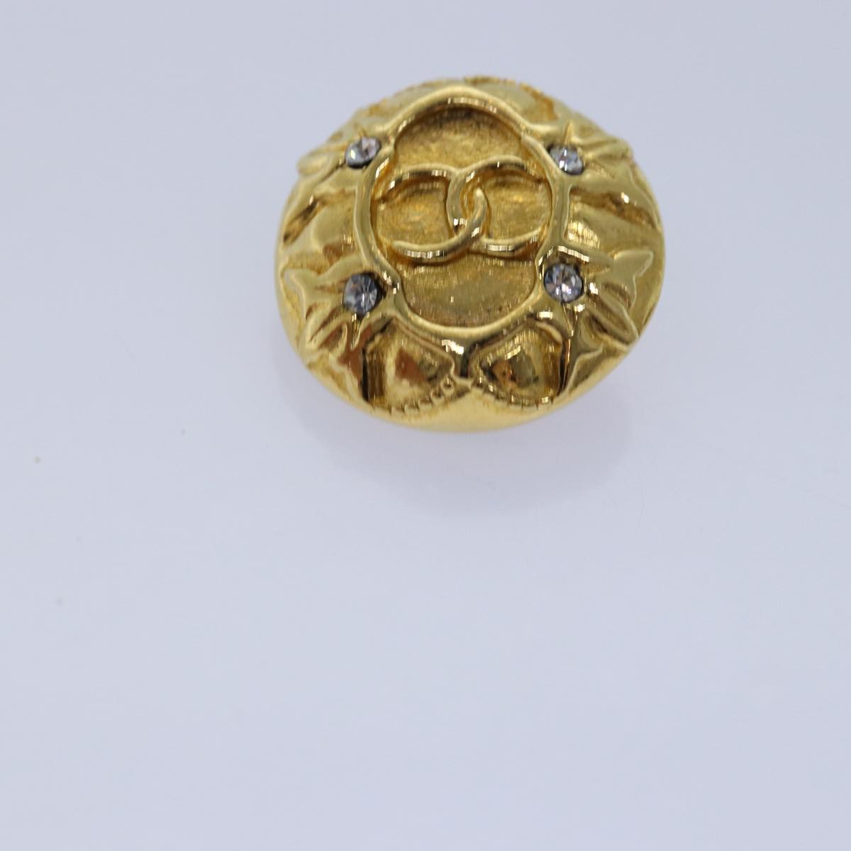Top Quality Chanel Earring Gold CC Auth 77445