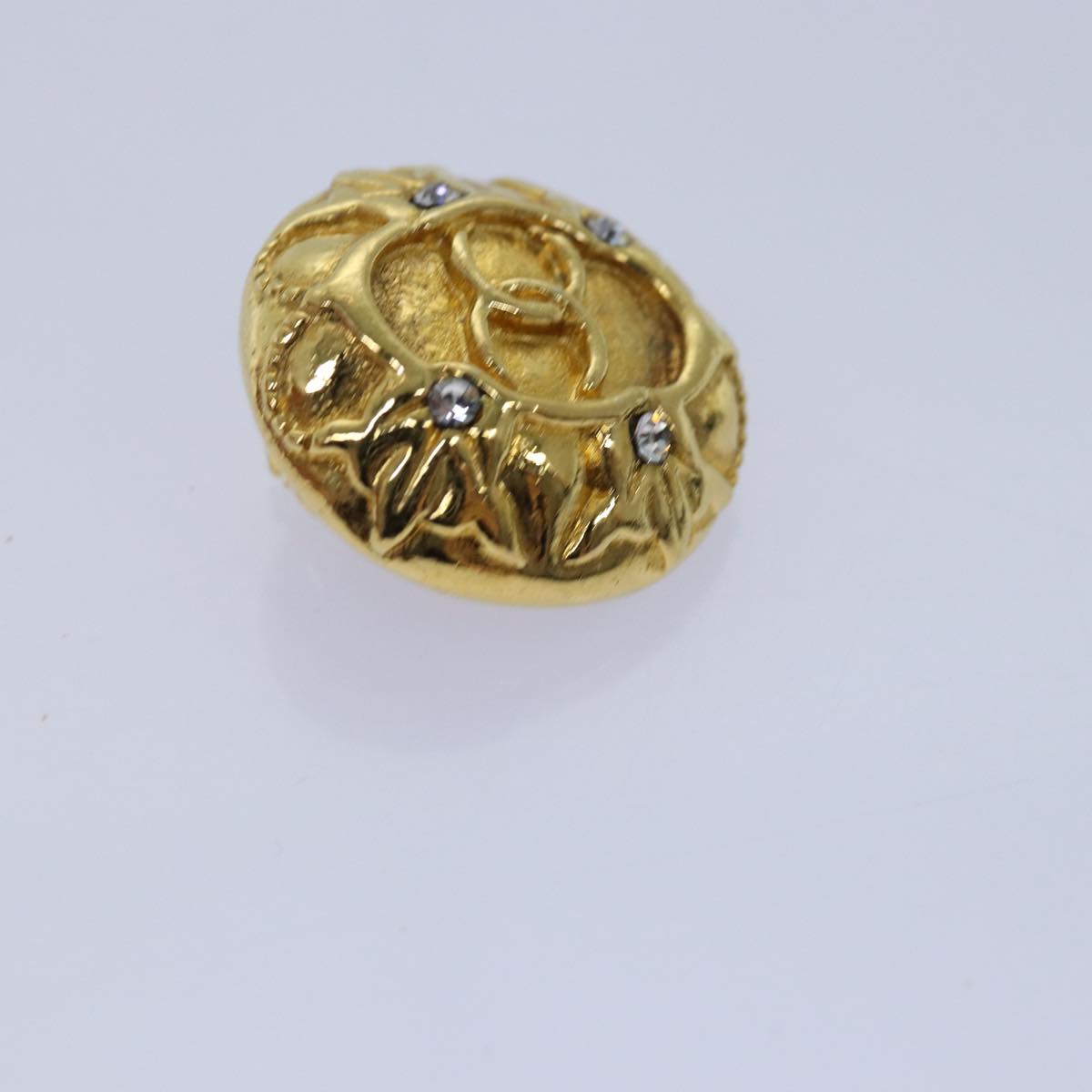 Top Quality Chanel Earring Gold CC Auth 77445
