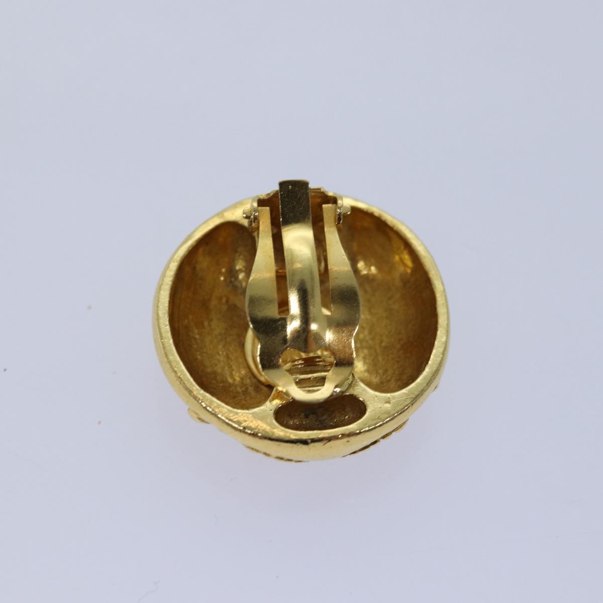 Top Quality Chanel Earring Gold CC Auth 77445
