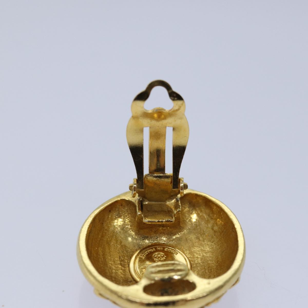 Top Quality Chanel Earring Gold CC Auth 77445