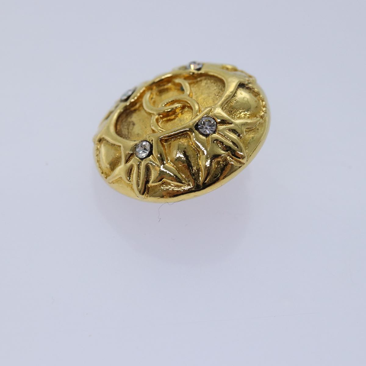 Top Quality Chanel Earring Gold CC Auth 77445