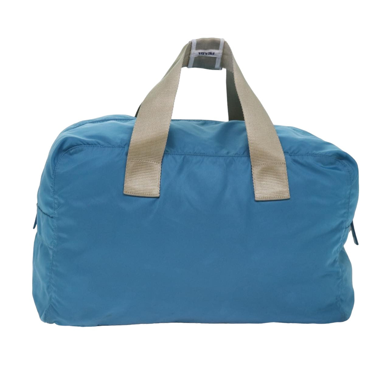 PRADA Boston Bag Nylon Light Blue Auth 77639