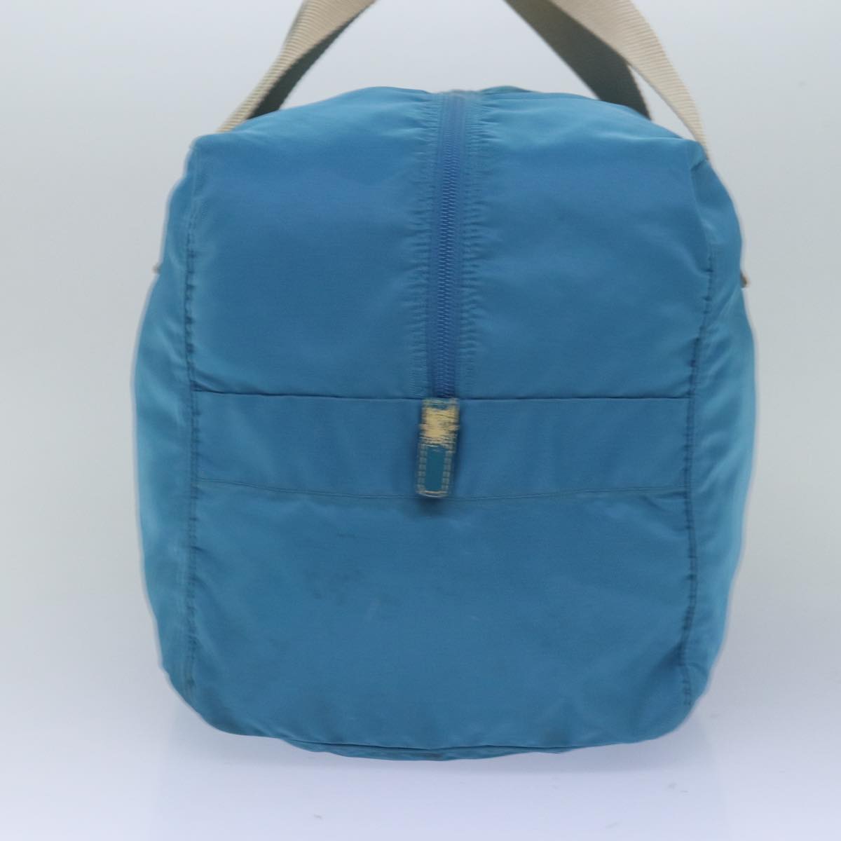 PRADA Boston Bag Nylon Light Blue Auth 77639