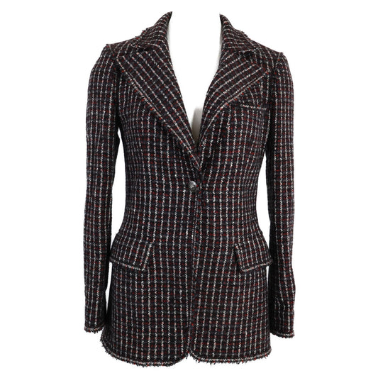 Chanel Cashmere Silk Tweed Tailored Jacket