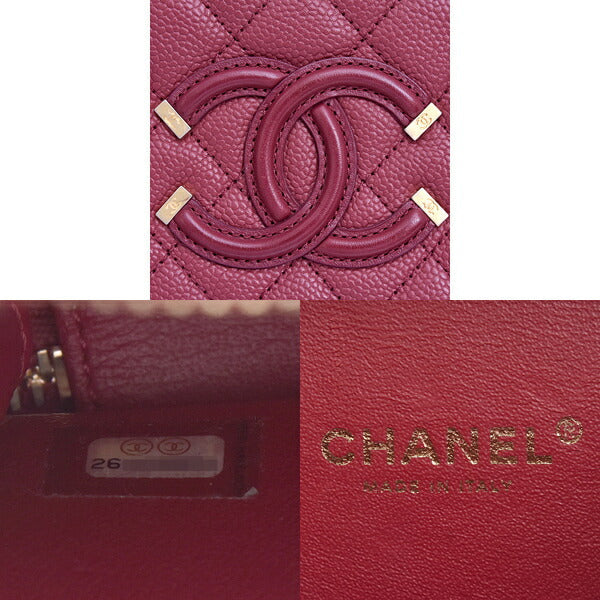 Chanel CC Filigree Caviar Shoulder Bag