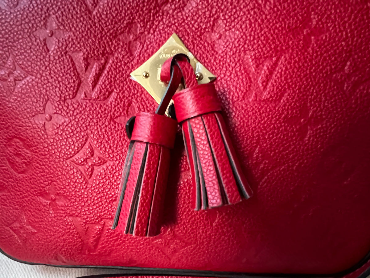 Louis Vuitton Saintonge Red Empreinte (RRP £1520)