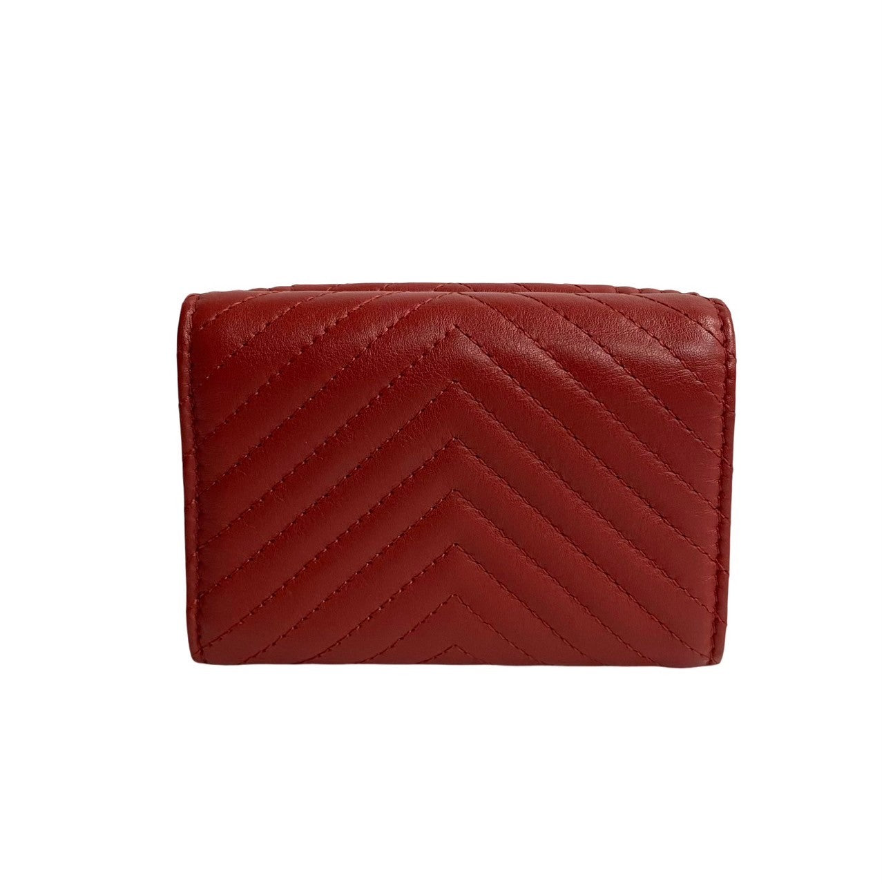 CHANEL Tri-fold wallet leather Red Boy chanel