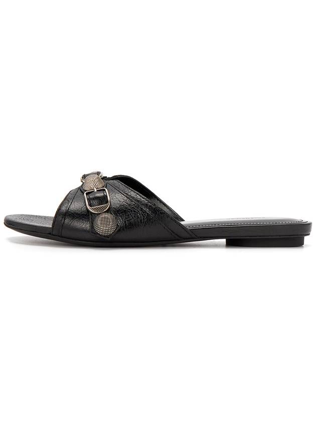 Luxury Balenciaga  Cagole Flat Slipper Black