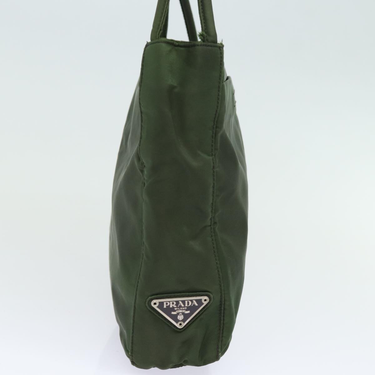 PRADA Tote Bag Nylon Khaki Auth 78259