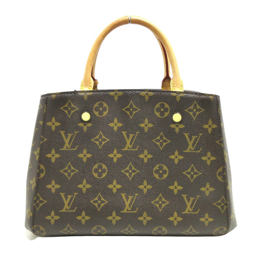 Louis Vuitton Brown Canvas Montaigne handbag bag