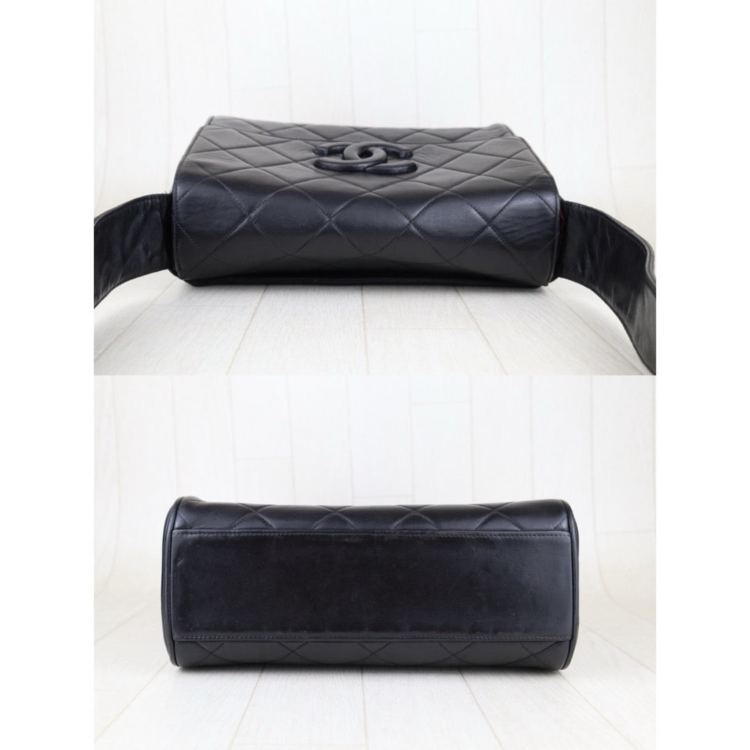 Good ( Rank AB) ｜ CHANEL Lambskin Shoulder Bag Black Made In 1994～1996 Year ｜H25021210