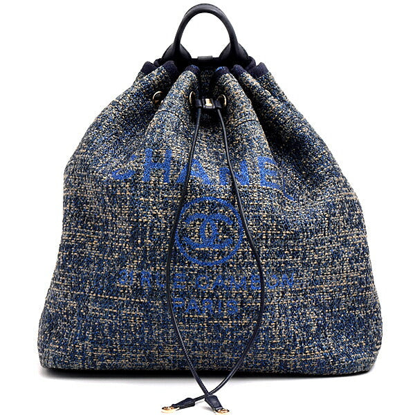 Chanel Deauville Hemp Leather Backpack