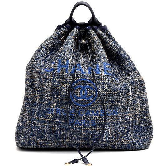 Chanel Deauville Hemp Leather Backpack