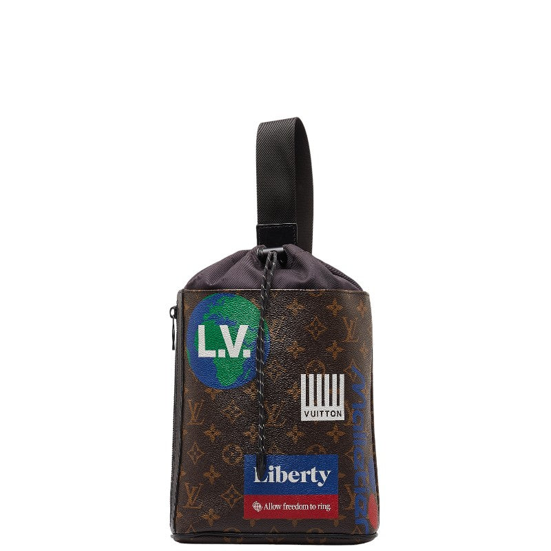 Louis Vuitton Monogram Shock Sling Bag Shoulder Bag Body Bag M44625 Brown Multicolor PVC Leather Men LOUIS VUITTON