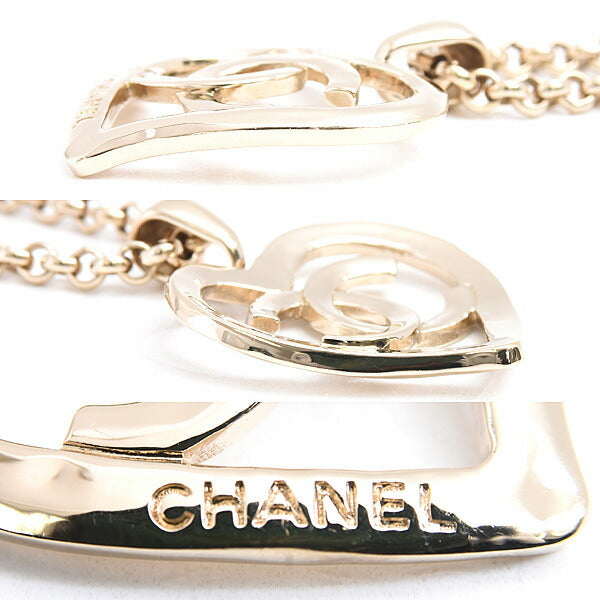 Chanel Coco Mark Heart Long Necklace Necklace