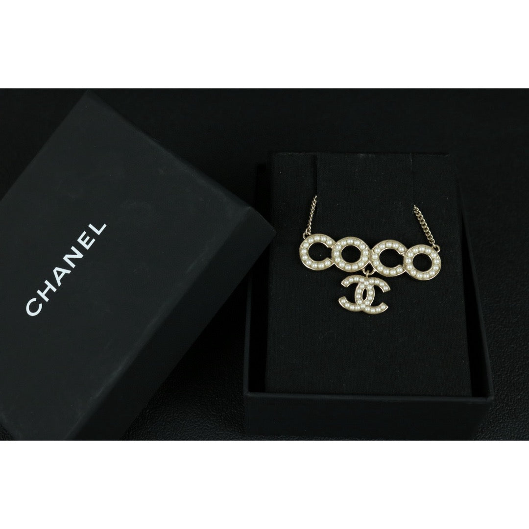 Excellent（Rank SA）｜CHANEL COCO Mark Pearl Necklace｜F25032506