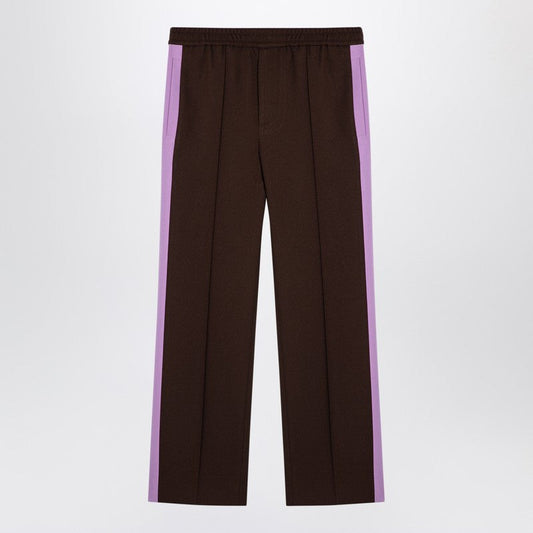 Gucci Brown Fluid Drill Trousers Men