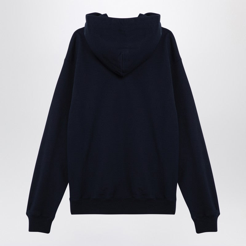Gucci Navy Blue Hoodie With Logo Men