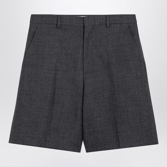 Gucci Grey Wool Bermuda Shorts Women