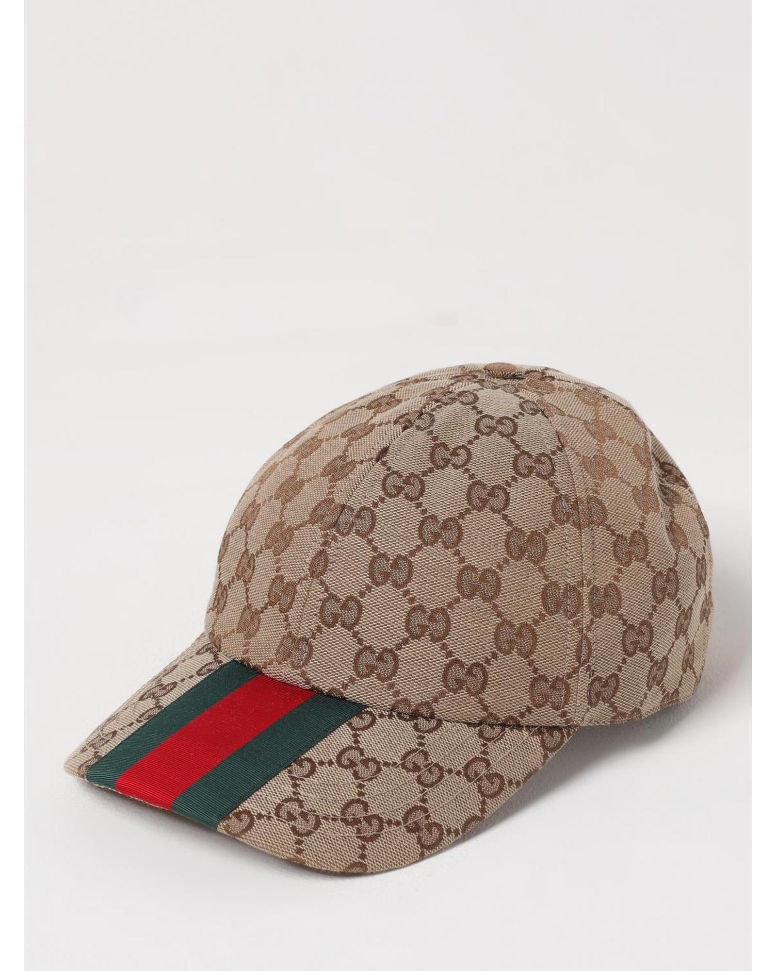 Gucci GG Baseball Cap Web Stripe Men Cream Regular L Cream