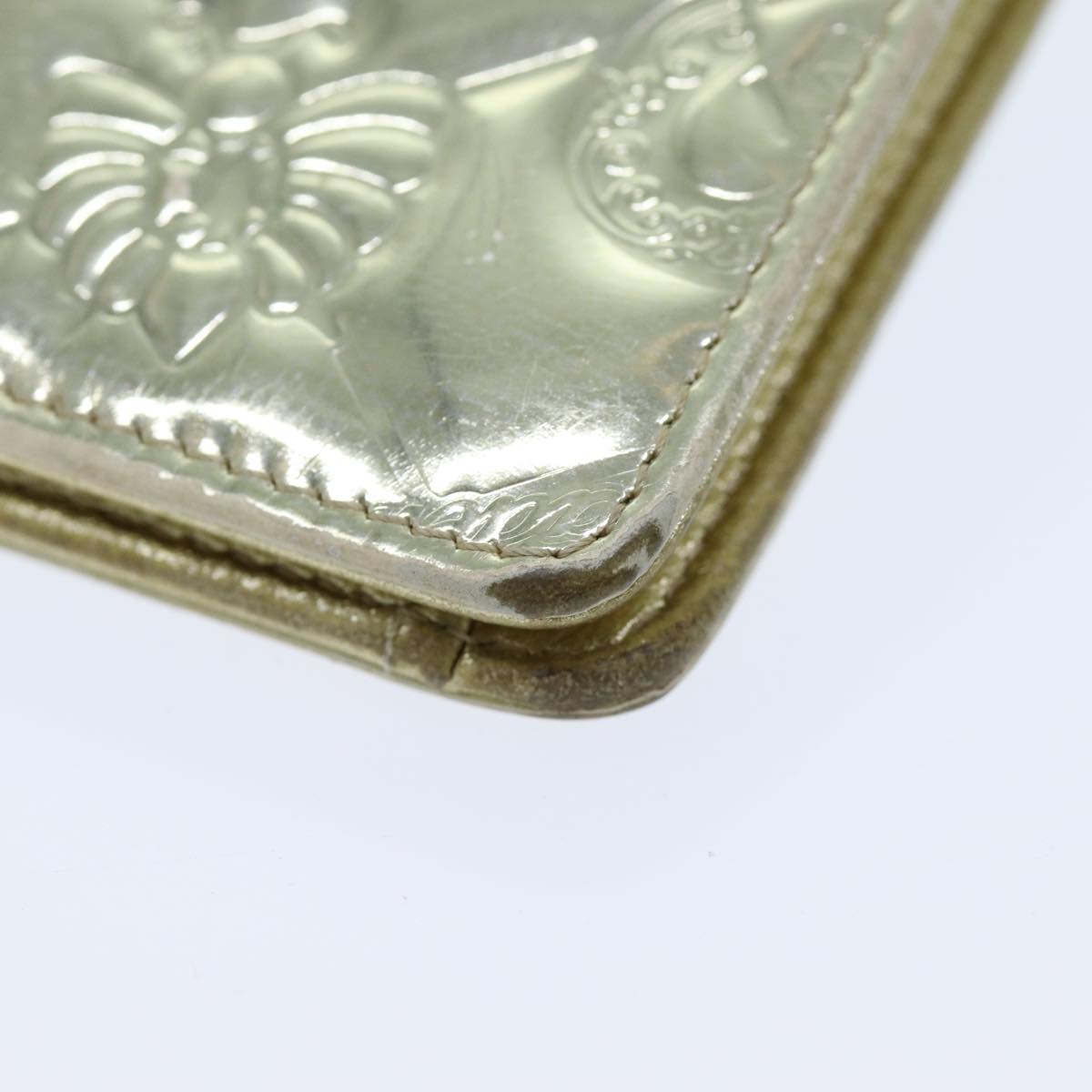 Top Quality Chanel Icon line Wallet Enamel Gold CC Auth 78916