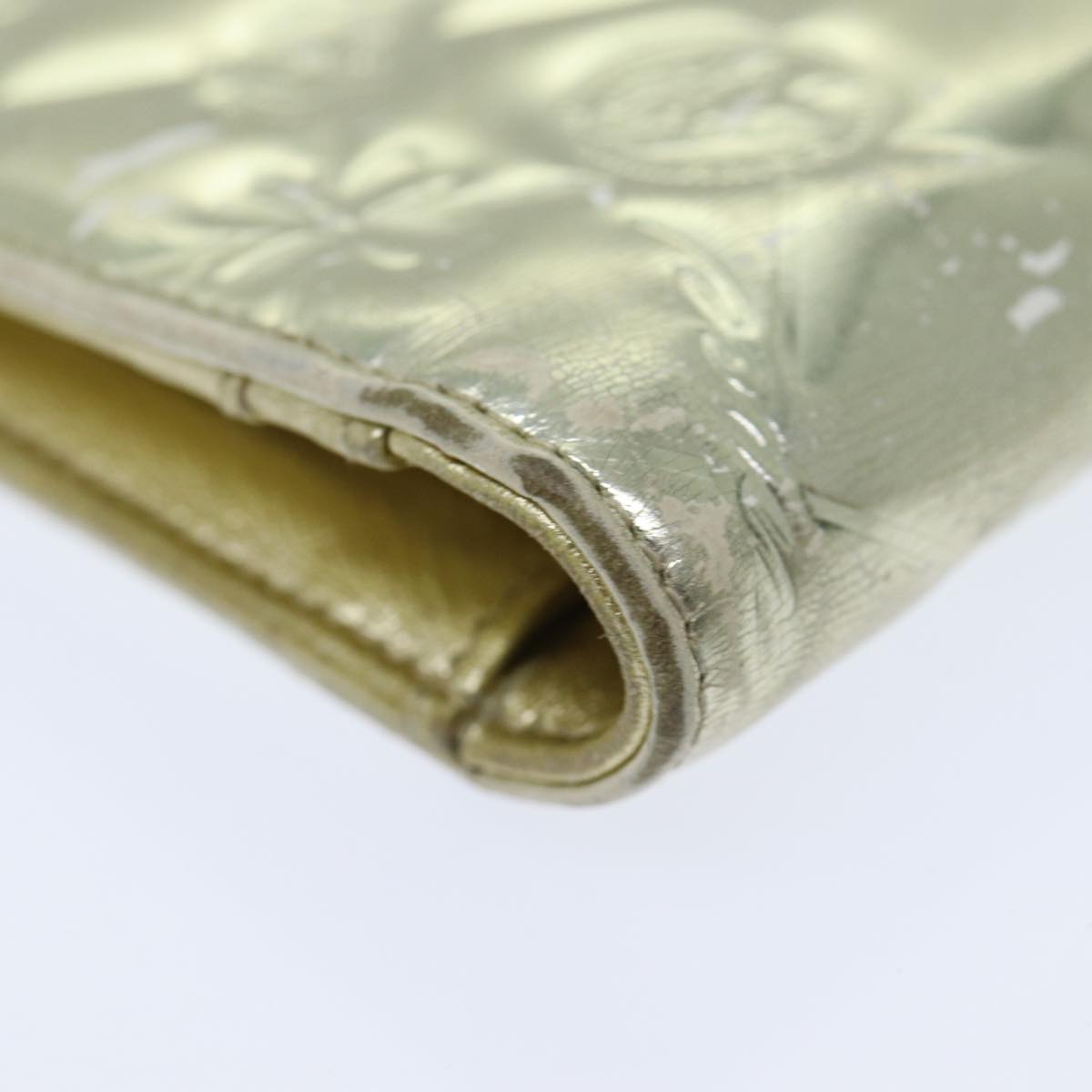 Top Quality Chanel Icon line Wallet Enamel Gold CC Auth 78916