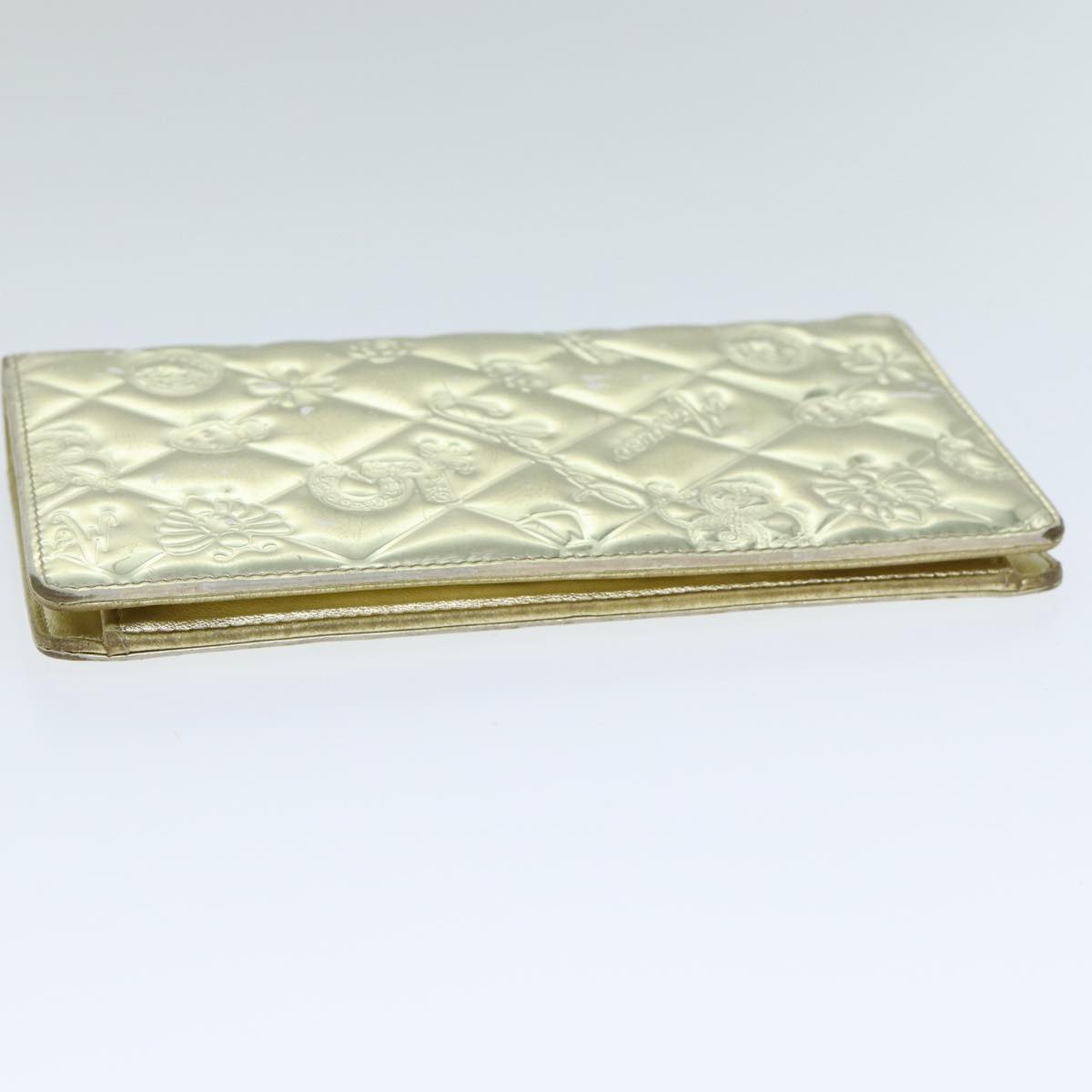 Top Quality Chanel Icon line Wallet Enamel Gold CC Auth 78916