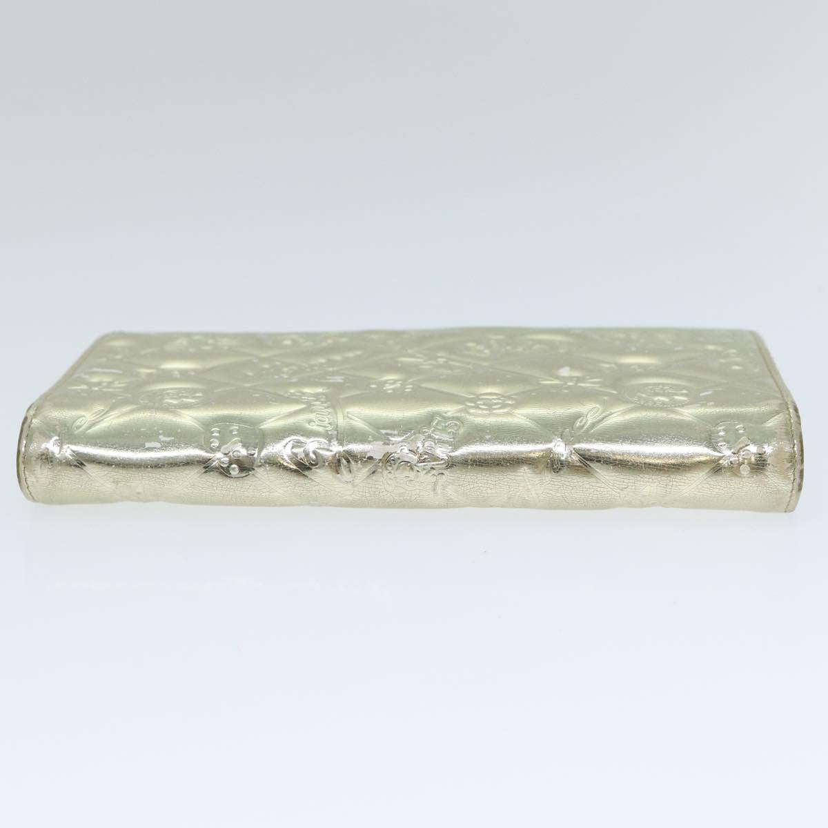 Top Quality Chanel Icon line Wallet Enamel Gold CC Auth 78916
